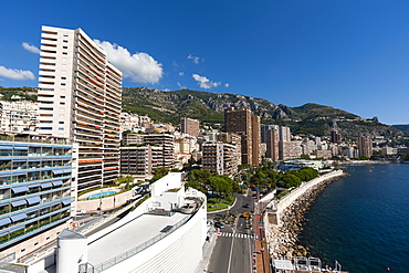 Larvotto Bay, Monte Carlo, Principality of Monaco, Cote d'Azur, Mediterranean, Europe