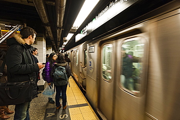 New York City subway, New York, United States of America, North America