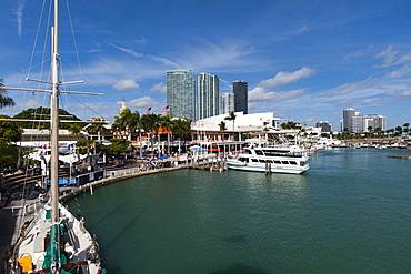 Bayside Marina, Downtown, Miami, Florida, United States of America, North America