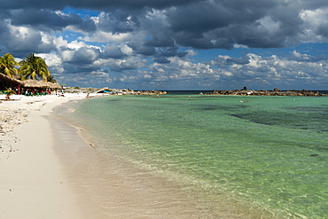 A beach along east coast, Cozumel Island, Quintana Roo, Mexico, North America