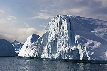 Icebergs in Ilulissat icefjord, UNESCO World Heritage Site, Greenland, Denmark, Polar Regions