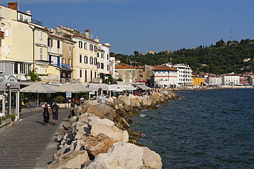 Piran waterfront, Slovenia, Europe