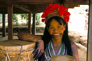 Embera Indian, Soberania Forest National Park, Panama, Central America