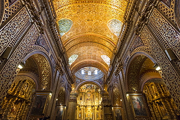 La Compania de Jesus Church, UNESCO World Heritage Site, Quito, Ecuador, South America