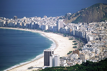 Aerial view of Copacaban, Rio de Janeiro, Brazil, South America