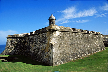 Ancient fort, Old San Juan, Puerto Rico, West Indies, Central America