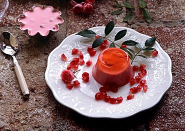 Pomegranate mousse, Italy