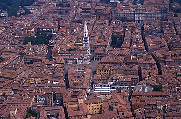 Aerial view, Modena, Emilia Romagna, Italy