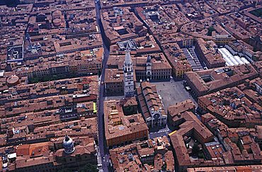 Aerial view, Modena, Emilia Romagna, Italy