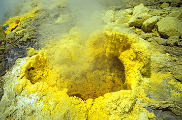 Little crater, CNR volcanology research, Aeolian Islands, Sicily, Italy