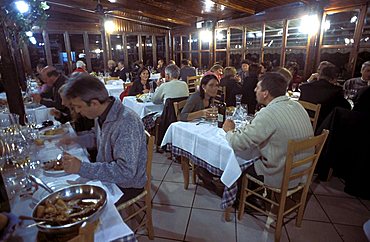 Il Laghetto restaurant, Portonovo, Marche, Italy.