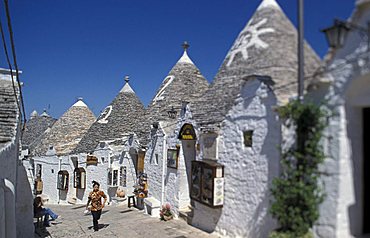 A street of the city, Alberobello, Puglia, Italy