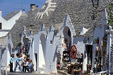 The typical houses called trulli, Alberobello, Puglia, Italy