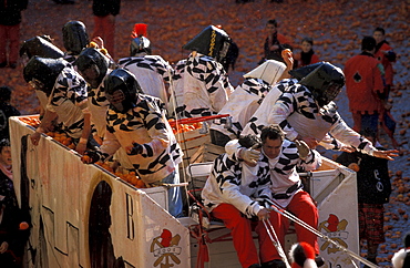The battle of the oranges, Ivrea, Piedmont, Italy