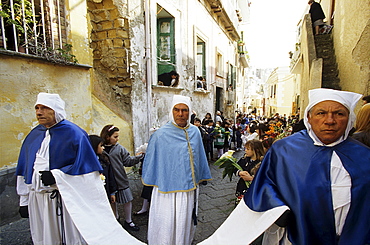 The procession of the Good Friday preceeding the Easter, Island of Procida, Campania, Italy