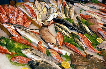 Market in Capo block, Palermo, Sicily, Italy