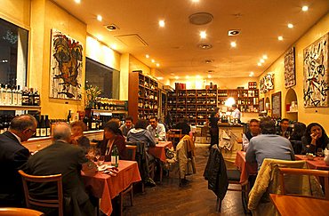 La Cantina di Manuela winebar, Milan, Lombardy, Italy.