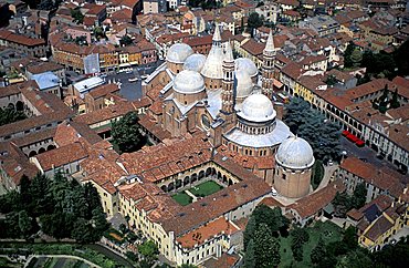 Aerial view of the basilica of Saint Anthony of Padua, Padua, Veneto, Italy