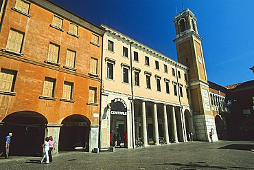 The Civic Tower in Vittorio Emanuele II square, Rovigo, Veneto, Italy 
