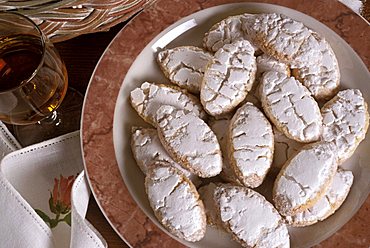 Ricciarelli, Sienese biscuits, Tuscany,  Italy