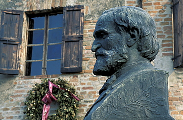 Statue of Verdi, Roncole, Parma, Emilia Romagna, Italy