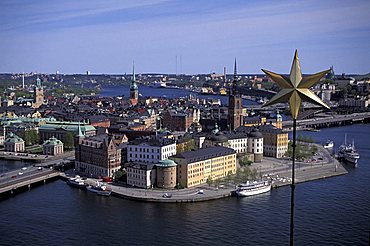 Panoramic view of the old town, Stockholm, Sweden, Europe