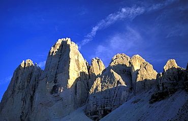 Tre Cime di Lavaredo peaks, Dolomiti mountains, Veneto, Italy