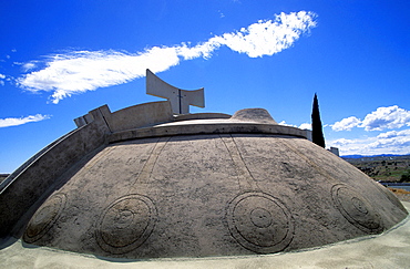 Foreshortening, Arcosanti experimental town, Arizona, United States of America, North America