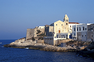 Cityscape of Vieste, Gargano national park, Puglia, Italy. 