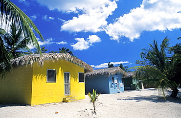 Bungalow, Catalina island, Dominican Republic, West Indies, Central America 