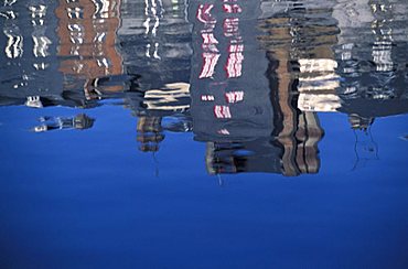 Reflections, Honfleur, Normandy, France, Europe