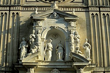 Particular of façade, Cathedral, Acireale, Sicily, Italy