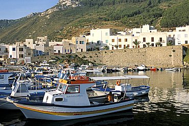 Scalo Vecchio port, Marettimo island, Egadi islands, Sicily, Italy