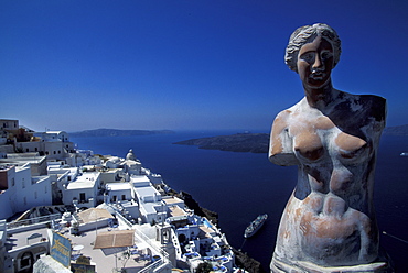 Cityscape, Thera, Santorini island, Greece, Europe