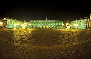 Royal palace, Plebiscito square, Naples, Campania, Italy