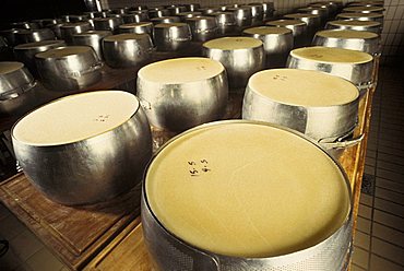 Grana Padano preparation, Italy