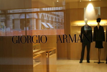 Shop window, San Carlo square, Turin, Piedmont, Italy