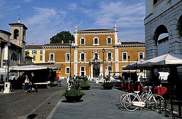 University palace, Mercato square, Brescia, Lombardy, Italy.