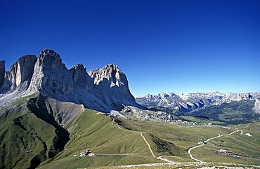 Puez mountain, Sassolungo mountain chain, Trentino Alto Adige, Italy