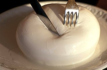 Mozzarella, Vannullo farm, Capaccio Scalo, Campania, Italy