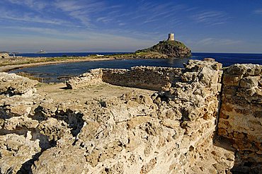 Nora Roman ruins, Pula, Sardinia, Italy, Europe