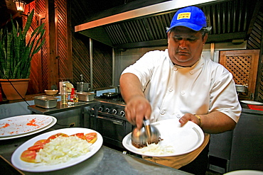 Chef, La Bodeguita del Medio restaurant, Habana, Havana, Cuba, West Indies, Central America