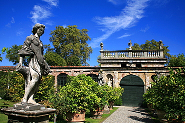 Garden, Pfanner Palace, Lucca, Tuscany, Italy, Europe