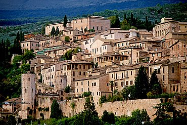 Cityscape, Spello, Umbria, Italy, Europe