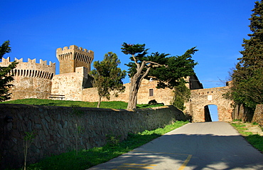 Castle, Populonia, Tuscany, Italy, Europe