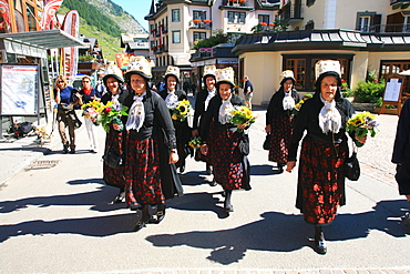 Folklore, Zermatt, Valais, Switzerland, Europe