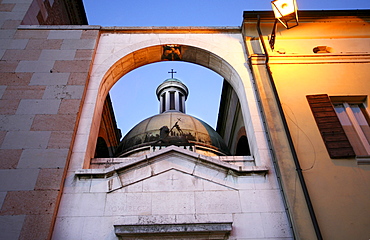 Palazzo Ducale square, Baptistery of Santa Maria dell'Assunta Church, Sabbioneta, Mantova, Lombardy