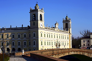 Façade,The Ducal Palace of Colorno also know as Reggia di Colorno, 18th Century, Colorno, Parma, Emilia Romagna, Italy