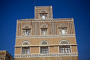 Architecture, Sana'a, Yemen, Middle East  