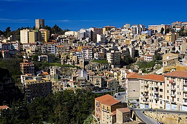 Cityscape, Enna, Sicily, Italy
